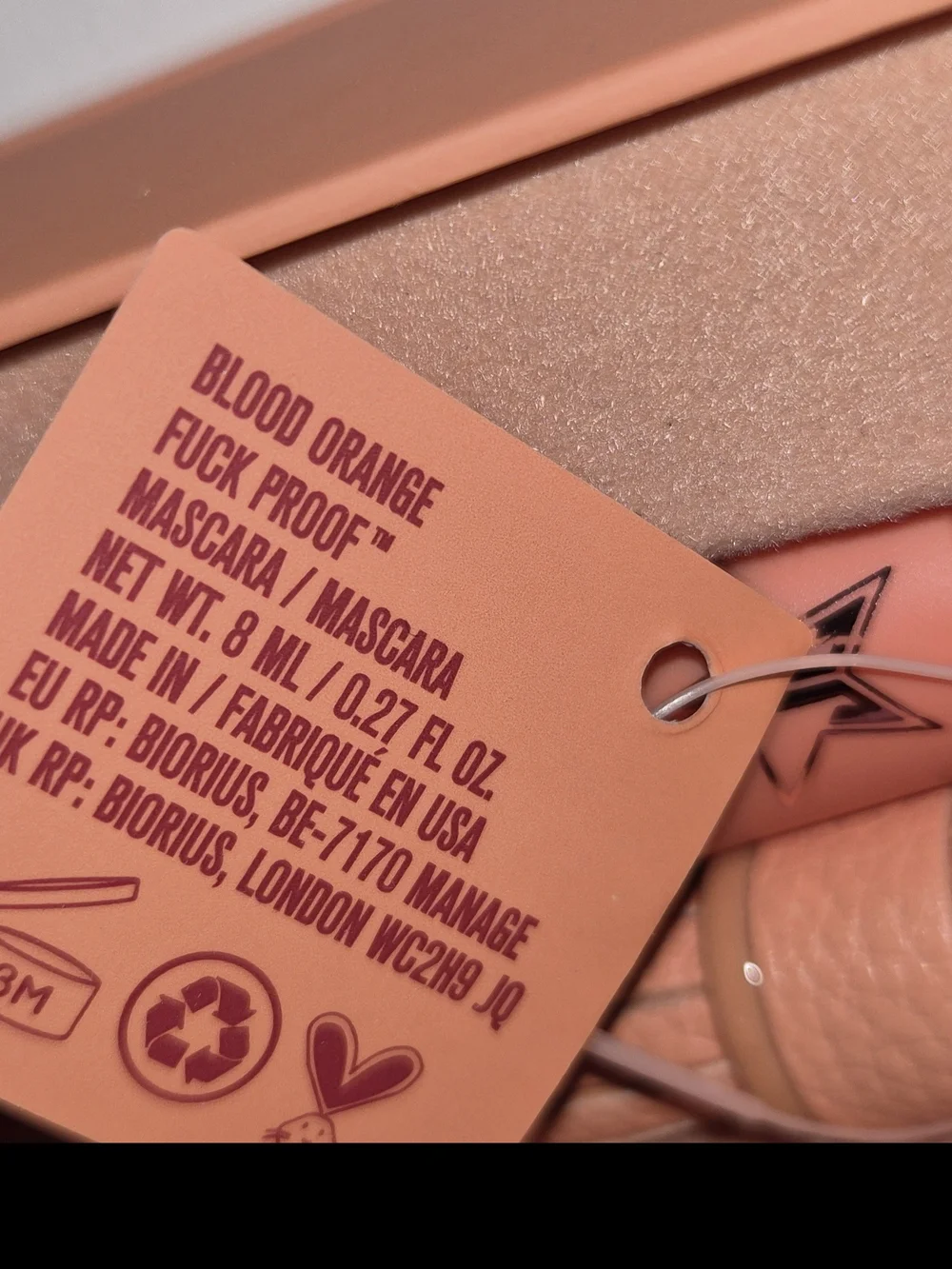 RARE NWT Jeffree Star F*ck Proof Mascara – Discontinued Blood Orange
